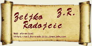 Željko Radojčić vizit kartica